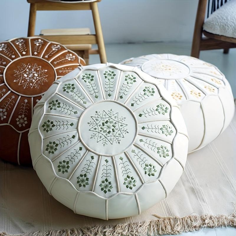 Coussins en cuir marocain pour la méditation, tapis tatami, housses de siège rond paresseux et tabourets doux
Ouvrir dans un nouvel onglet.