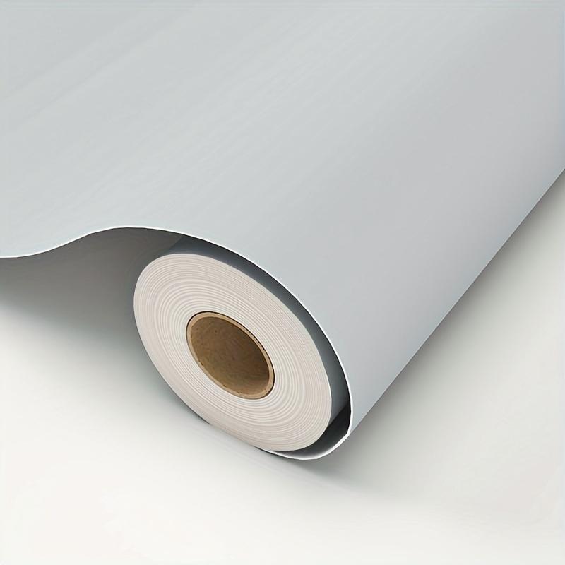 Papier Peint Autocollant pour Chambre et Salon - Panneaux de Plinthes Épaissis Amovibles à Décoller et Coller, Papier Peint Minimaliste Moderne Gris Clair à Forte Adhérence, Sans Odeur Idéal pour la Rénovation de Meubles, Application Facile