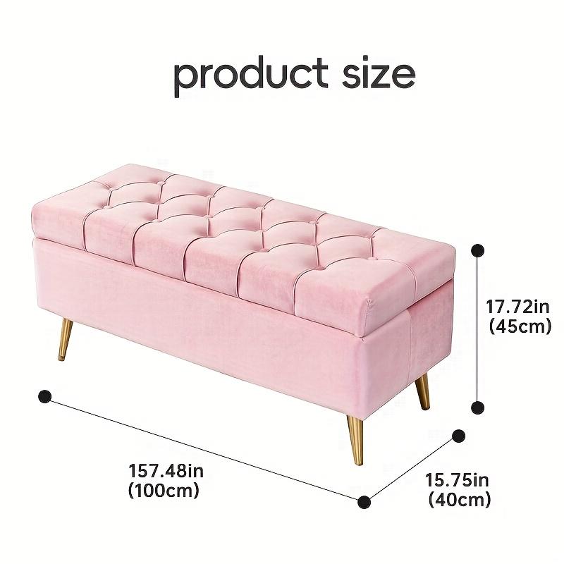 Tabouret à chaussures, Banc de rangement d'entrée, Boîte de rangement, Tabouret de bout de lit pour chambre, Tabouret de canapé rectangulaire pour magasin de vêtements
Ouvrir dans un nouvel onglet.
