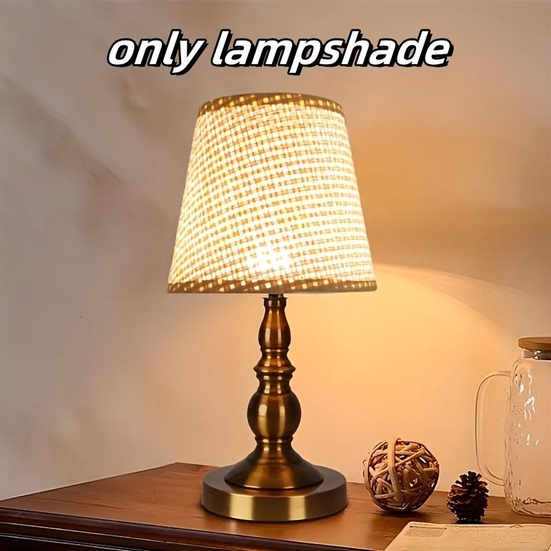 1pc Abat-jour Moderne Bohème Tropical - Abat-jour de Remplacement Beige Compatible pour Ventilateur de Plafond, Table, Suspension & Mur - Luminaire pour Salon, Chambre, Salle à Manger, Bureau - Installation (Abat-jour Seul)