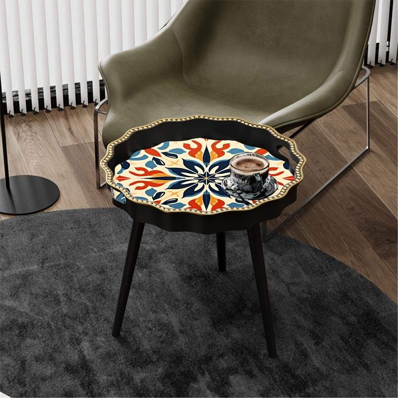 Table d'appoint polygonale à motif géométrique étoilé multicolore, inspirée du style marocain du Moyen-Orient et de l'art culturel exotique
Ouvrir dans un nouvel onglet.
