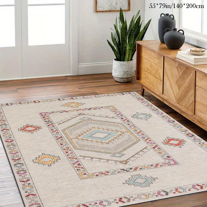 Tapis Motif Marocain | Lavable en Machine, Polyester, Idéal pour Salon, Chambre, Bureau, Balcon, Forme Carrée, 850 g/m²
Ouvrir dans un nouvel onglet.